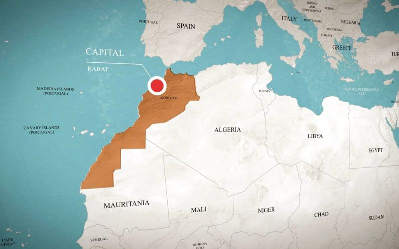 Morocco Africa Map